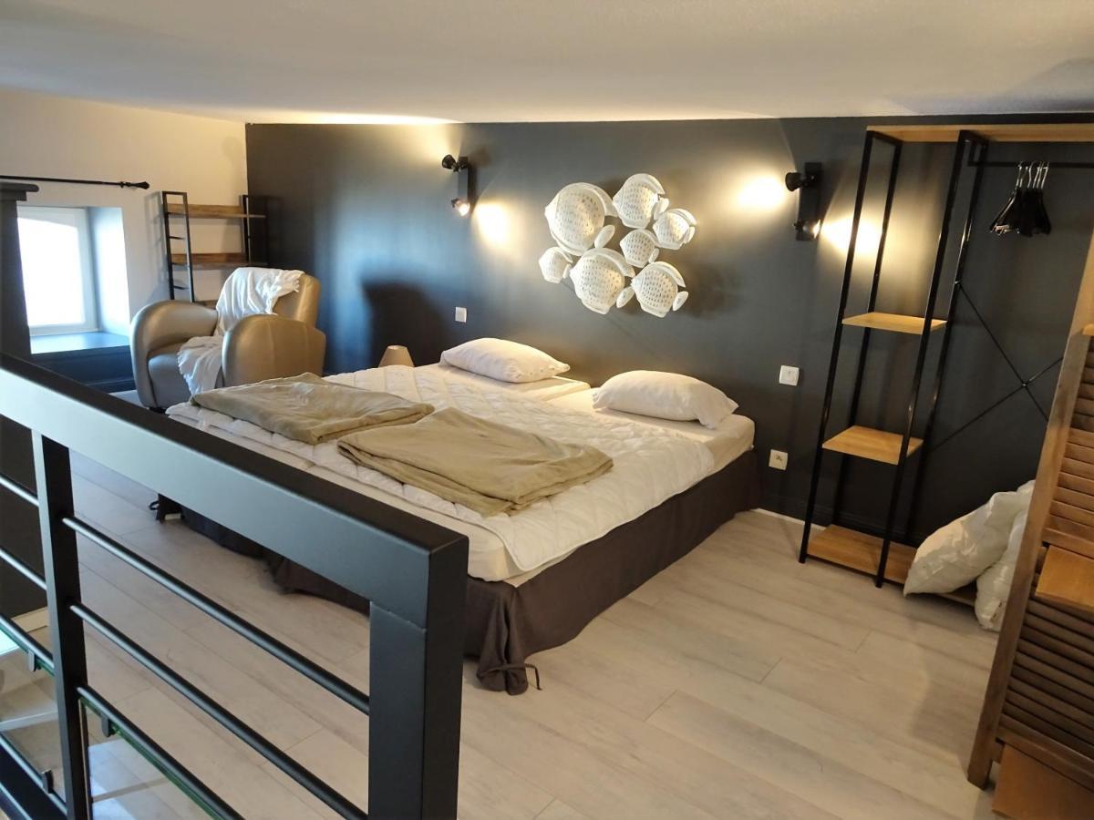 Charmant Studio en duplex esprit loft avec balcon vue mer, et piscine extérieure Le Croisic Extérieur photo