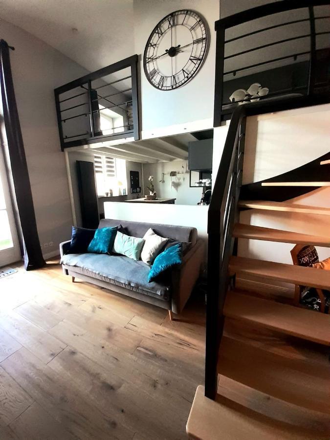 Charmant Studio en duplex esprit loft avec balcon vue mer, et piscine extérieure Le Croisic Extérieur photo